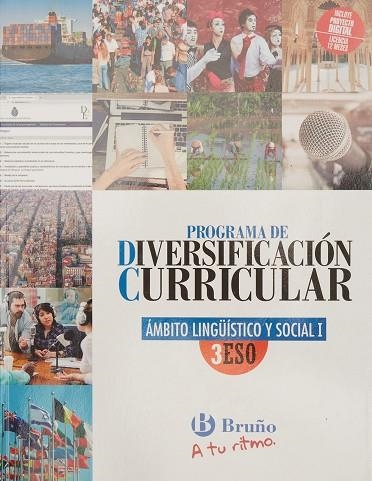 DIVERSIFICACIÓN CURRICULAR ÁMBITO LINGÜÍSTICO Y SOCIAL 3 ESO A TU RITMO | 9788469632970