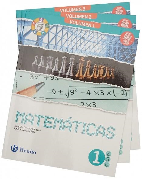 MATEMÁTICAS 1 ESO 3 VOLÚMENES PROYECTO 5 ETAPAS | 9788469633090