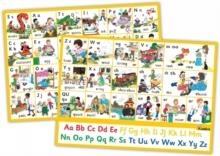 Jolly Phonics Letter Sound Wall Charts: In Precursive Letters (British English edition) | 9781844145195