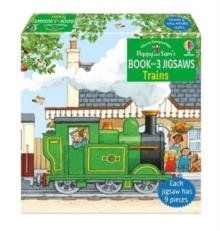 POPPY AND SAM'S BOOK AND 3 JIGSAWS: TRAINS | 9781801318488 | HEATHER AMERY