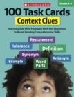 100 TASK CARDS: CONTEXT CLUES: REPRODUCIBLE MINI-PASSAGES WITH KEY QUESTIONS TO BOOST READING COMPREHENSION SKILLS | 9781338603170 | JUSTIN MCCORY MARTIN ;  , CAROL GHIGLIERI , JUSTIN MARTIN 