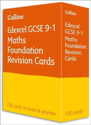 EDEXCEL GCSE 9-1 MATHS FOUNDATION REVISION CARDS | 9780008359744