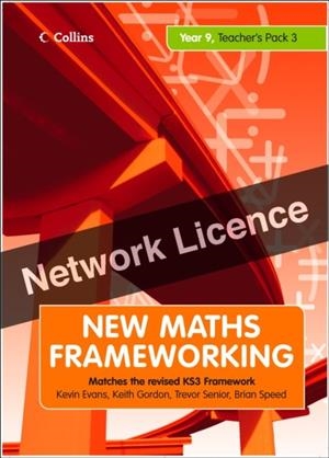 COLLINS MATHS FRAMEWORKING YEAR 9 TEACHER'S GUIDE BOOK 3 (LEVELS 6–8): NETWORK LICENCE (DOWNLOAD 2ND EDITION) *DIGITAL* | 9780007266326