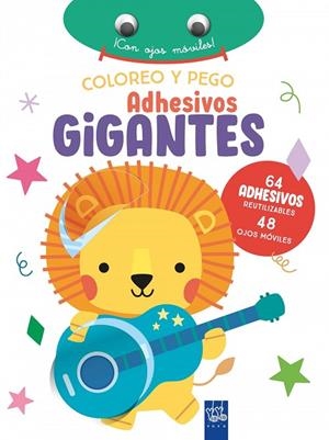 COLOREO Y PEGO ADHESIVOS GIGANTES. LEÓN | 9788408266389