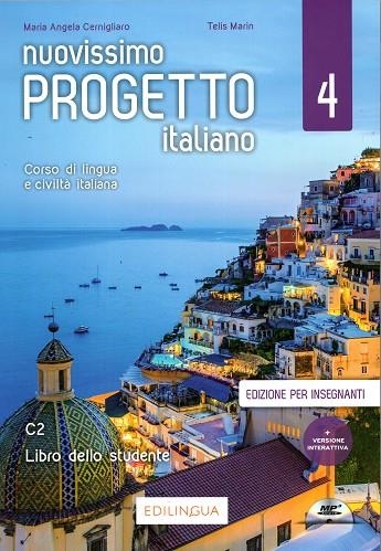 NUOVISSIMO PROGETTO ITALIANO 4  LIBRO DELL’INSEGNANTE + CD | 9791259801180