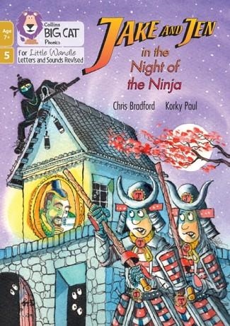 JAKE AND JEN IN THE NIGHT OF THE NINJA (PHASE 5 SET 5)-FICTION-7+ READERS | 9780008552107