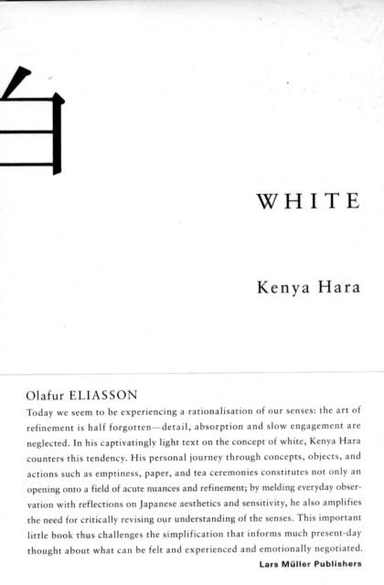 WHITE: INSIGHTS INTO JAPANESE DESIGN PHILOSOPHY | 9783037781838 | KENYA HARA