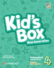 KID'S BOX NEW GENERATION LEVEL 4 ACTIVITY BOOK WITH HOME BOOKLET AND DIGITAL PACK ENGLISH FOR SPANISH SPEAKERS | 9788413224978