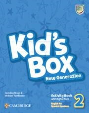 KID'S BOX NEW GENERATION LEVEL 2 ACTIVITY BOOK WITH HOME BOOKLET AND DIGITAL PACK ENGLISH FOR SPANISH SPEAKERS | 9788413225104