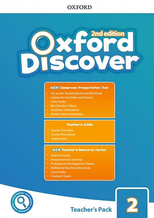 OXF DISCOVER 2 TB PK W/CPT TG + OPT 2ED | 9780194053914