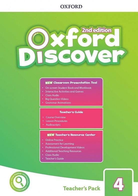 OXF DISCOVER 4 TB PK W/CPT TG + OPT 2ED | 9780194053976