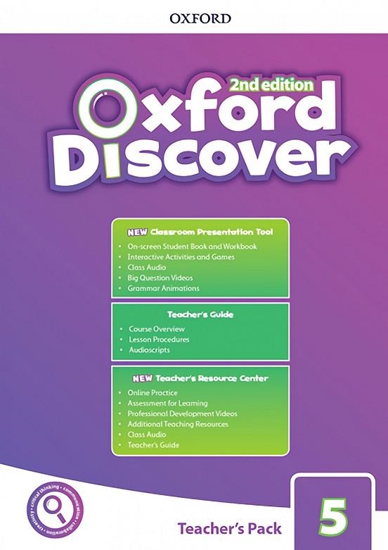 OXF DISCOVER 5 TB PK W/CPT TG + OPT 2ED | 9780194054003