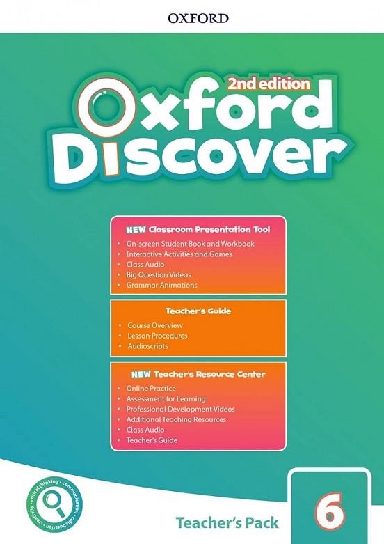 OXF DISCOVER 6 TB PK W/CPT TG + OPT 2ED | 9780194054034