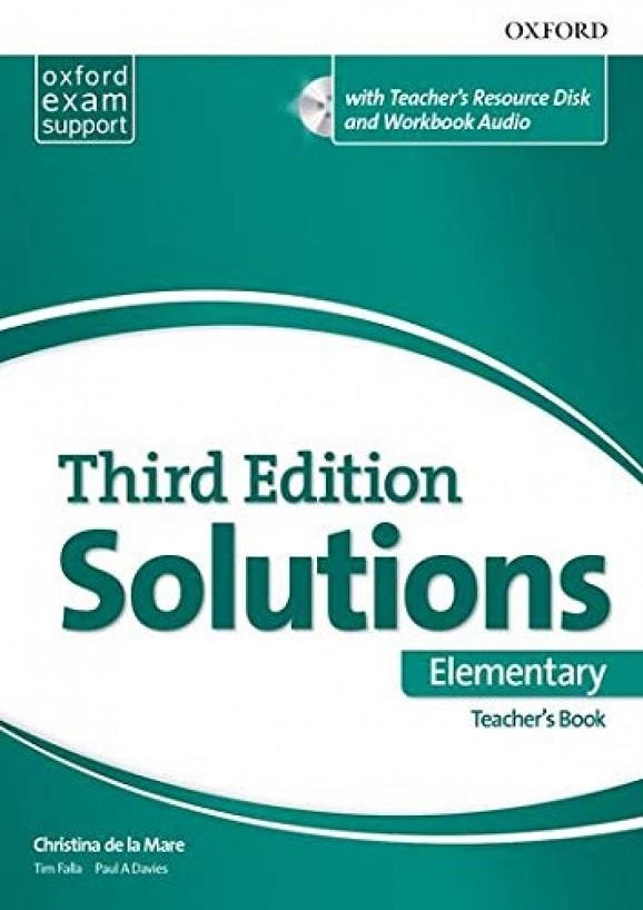 SOLUTIONS ELE TB+TR CD-R 3ED | 9780194562010