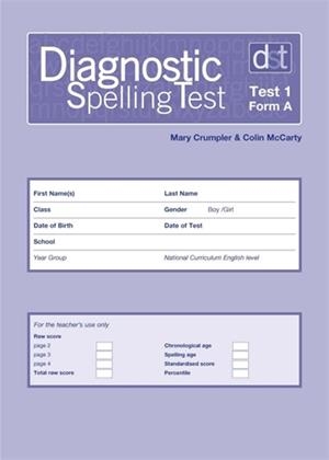 DIAGNOSTIC SPELLING TESTS: TEST 1, FORM A PK10 | 9780340912546