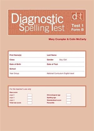 DIAGNOSTIC SPELLING TESTS: TEST 1, FORM B PK10 | 9780340912737