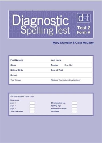 DIAGNOSTIC SPELLING TESTS: TEST 2, FORM A PK10 | 9780340912744
