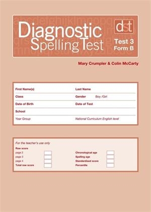 DIAGNOSTIC SPELLING TESTS: TEST 3, FORM B PK10 | 9780340912775 | MARY CRUMPLER