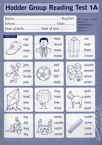 HODDER GROUP READING TESTS (HGRT) II: TEST 1, FORM A PK10 | 9780340912645