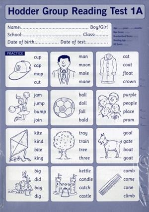 HODDER GROUP READING TESTS (HGRT) II: TEST 1, FORM A PK10 | 9780340912645
