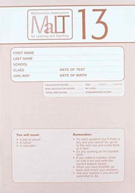 MALT TEST 13 PK10 (MATHEMATICS ASSESSMENT FOR LEARNING AND TEACHING) | 9780340886557 | JULIAN WILLIAMS