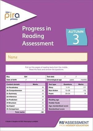NEW PIRA TEST 3, AUTUMN PK10 (PROGRESS IN READING ASSESSMENT) | 9781398307919