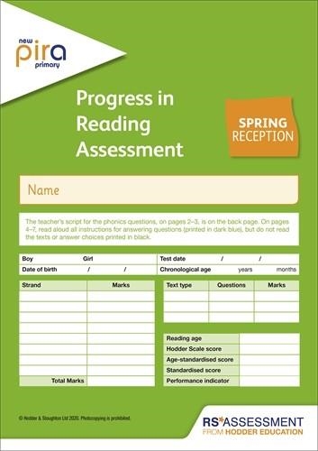 NEW PIRA TEST R, SPRING PK10 (PROGRESS IN READING ASSESSMENT) | 9781510475793
