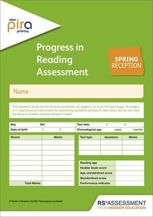 NEW PIRA TEST R, SPRING PK10 (PROGRESS IN READING ASSESSMENT) | 9781510475793
