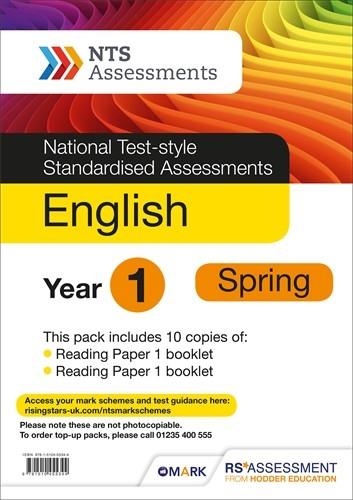 NTS ENGLISH YEAR 1, SPRING PK10 (NATIONAL TEST-STYLE STANDARDISED ASSESSMENTS) | 9781510455344