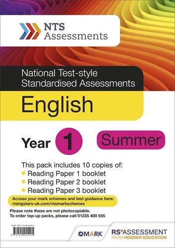 NTS ASSESSMENT  YEAR 1 SUMMER ENGLISH PK 10 (NATIONAL TEST-STYLE STANDARDISED ASSESSMENT) | 9781510455405