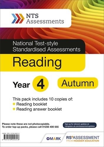 NTS READING YEAR 4, AUTUMN PK10 (NATIONAL TEST-STYLE STANDARDISED ASSESSMENTS) | 9781510455313