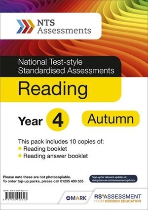 NTS READING YEAR 4, AUTUMN PK10 (NATIONAL TEST-STYLE STANDARDISED ASSESSMENTS) | 9781510455313