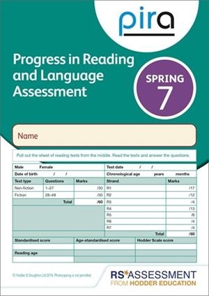 PIRA TEST 7, SPRING PK 10 (PROGRESS IN READING AND LANGUAGE ASSESSMENT) | 9781510419780