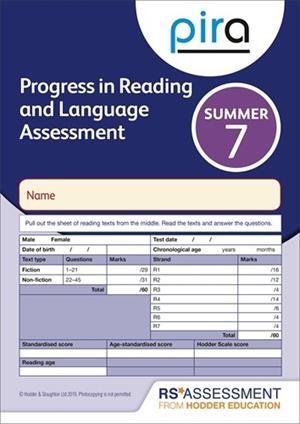 PIRA TEST 7, SUMMER PK 10 (PROGRESS IN READING AND LANGUAGE ASSESSMENT) | 9781510419797