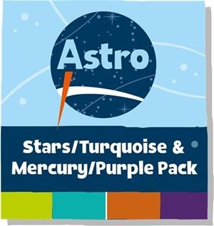 ASTRO STARS/TURQUOISE AND MERCURY/PURPLE COMPLETE PACK | 9781398340350