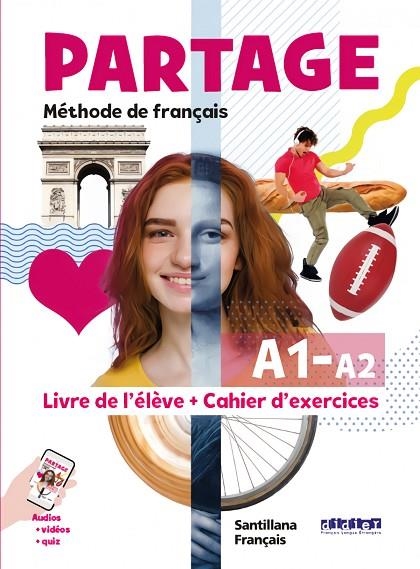 PARTAGE A1/A2 LIVRE+CAHIER | 9788490498224