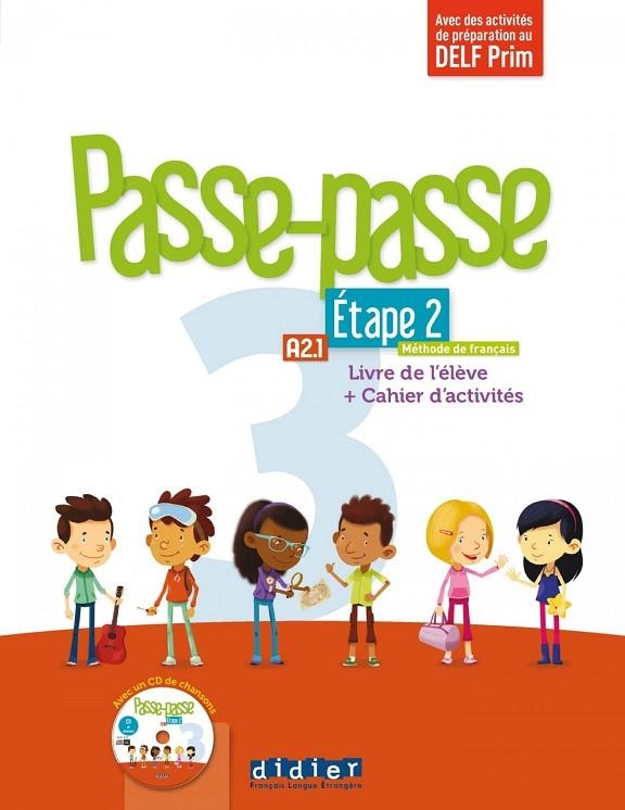 PASSE PASSE 3 ETAPE 2 LIVRE+CAHIER+MP3 | 9782278094608