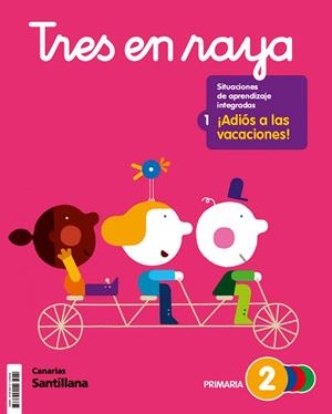TRES EN RAYA 2PRIMARIA PAUTA SANTILLANA CANARIAS | 9788414123454