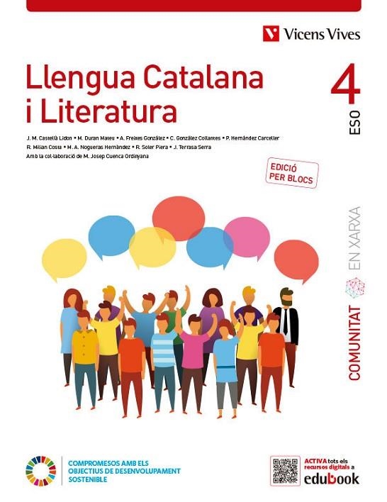 LLENGUA CATALANA I LITERATURA 4ESO COMUNITAT EN XARXA (CAT) | 9788468294445
