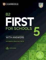 B2 FIRST FOR SCHOOLS 5 STUDENT`S BOOK WITH ANSWERS WITH AUDIO WITH RESOURCE BANK | 9781009273015 | VARIOS AUTORES
