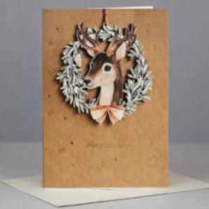 TARJETA ADORNO  CIERVO | 0659499992640