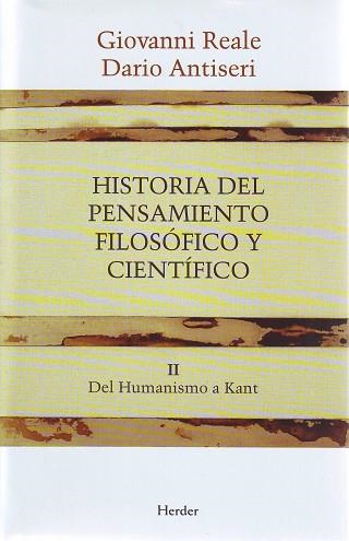 HISTORIA DEL PENSAMIENTO FILOSÓFICO Y CIENTÍFICO II | 9788425415890 | REALE, GIOVANNI/ANTISERI, DARIO