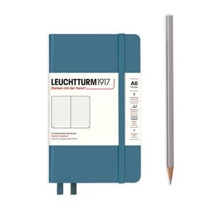 AGENDA NOTEBOOK POCKET A6, T/D, PUNTOS STONE BLUE | 4004117610721
