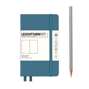 AGENDA NOTEBOOK POCKET A6, T/D, LISO STONE BLUE | 4004117610714