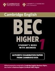 BEC HIGHER CAMBRIDGE PRACTICE TEST 1 SB+KEY | 9780521752893 | ESOL