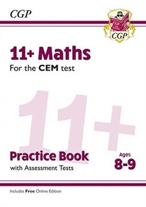 11+ CEM MATHS PRACTICE BOOK & ASSESSMENT TESTS - AGES 8-9 (WITH ONLINE EDITION) | 9781789081459