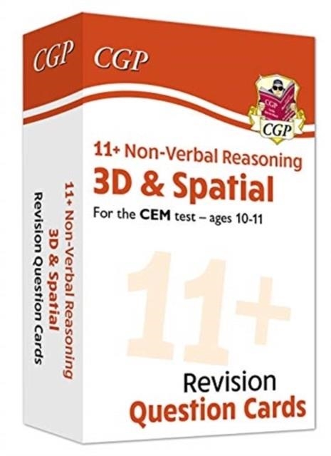 11+ CEM REVISION QUESTION CARDS: NON-VERBAL REASONING 3D & SPATIAL - AGES 10-11 | 9781789085419