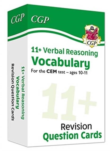 11+ CEM REVISION QUESTION CARDS: VERBAL REASONING VOCABULARY - AGES 10-11 | 9781789085365