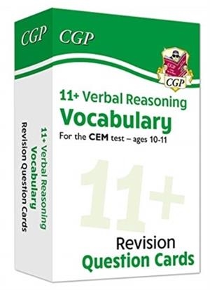 11+ CEM REVISION QUESTION CARDS: VERBAL REASONING VOCABULARY - AGES 10-11 | 9781789085365