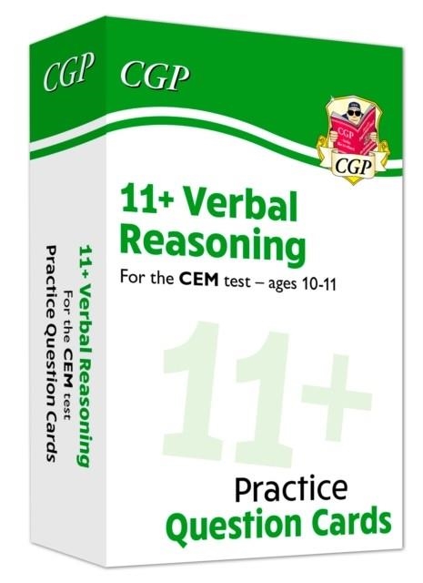 11+ CEM VERBAL REASONING REVISION QUESTION CARDS - AGES 10-11 | 9781789083835